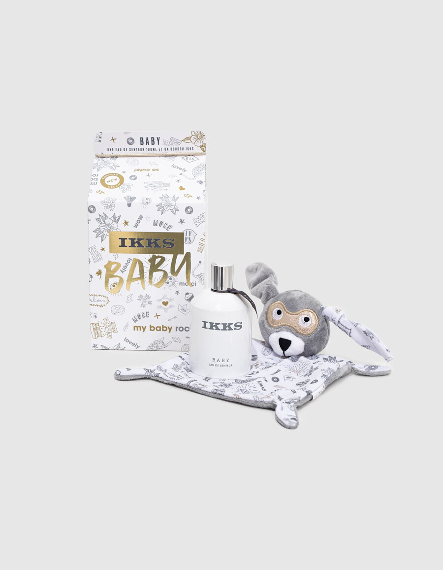 set regalo di profumi per bambini con diffusore grigio e bianco da 100 ml