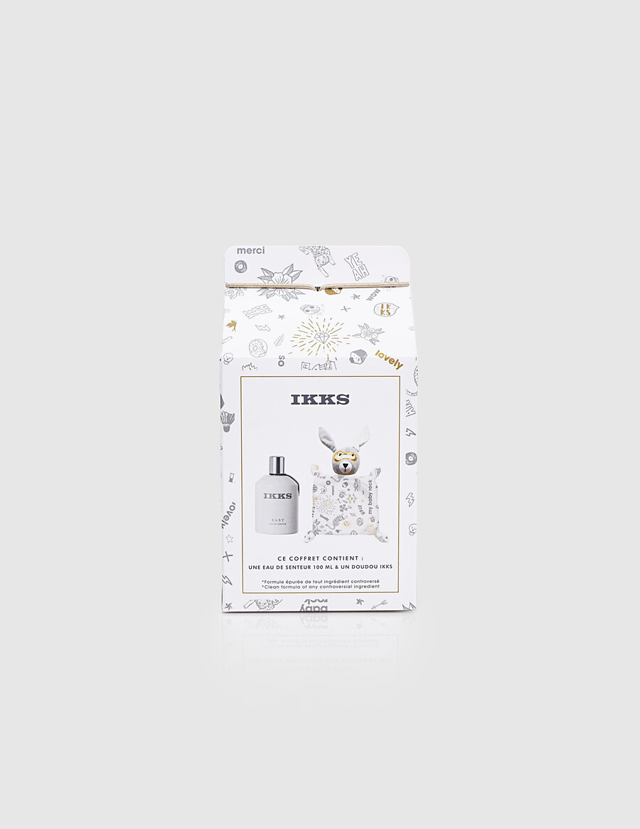 set regalo di profumi per bambini con diffusore grigio e bianco da 100 ml