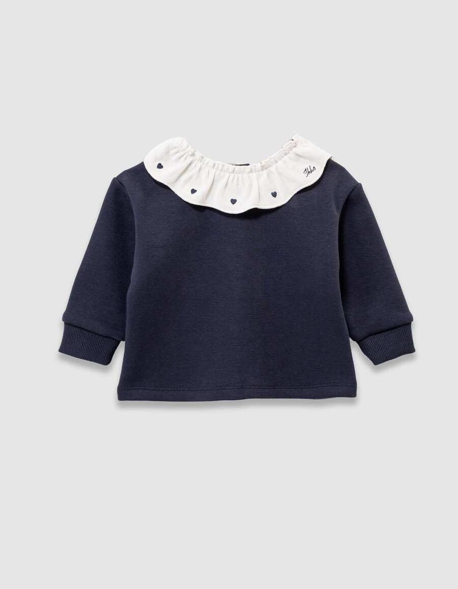 completo con top e leggings pied de poule per neonata