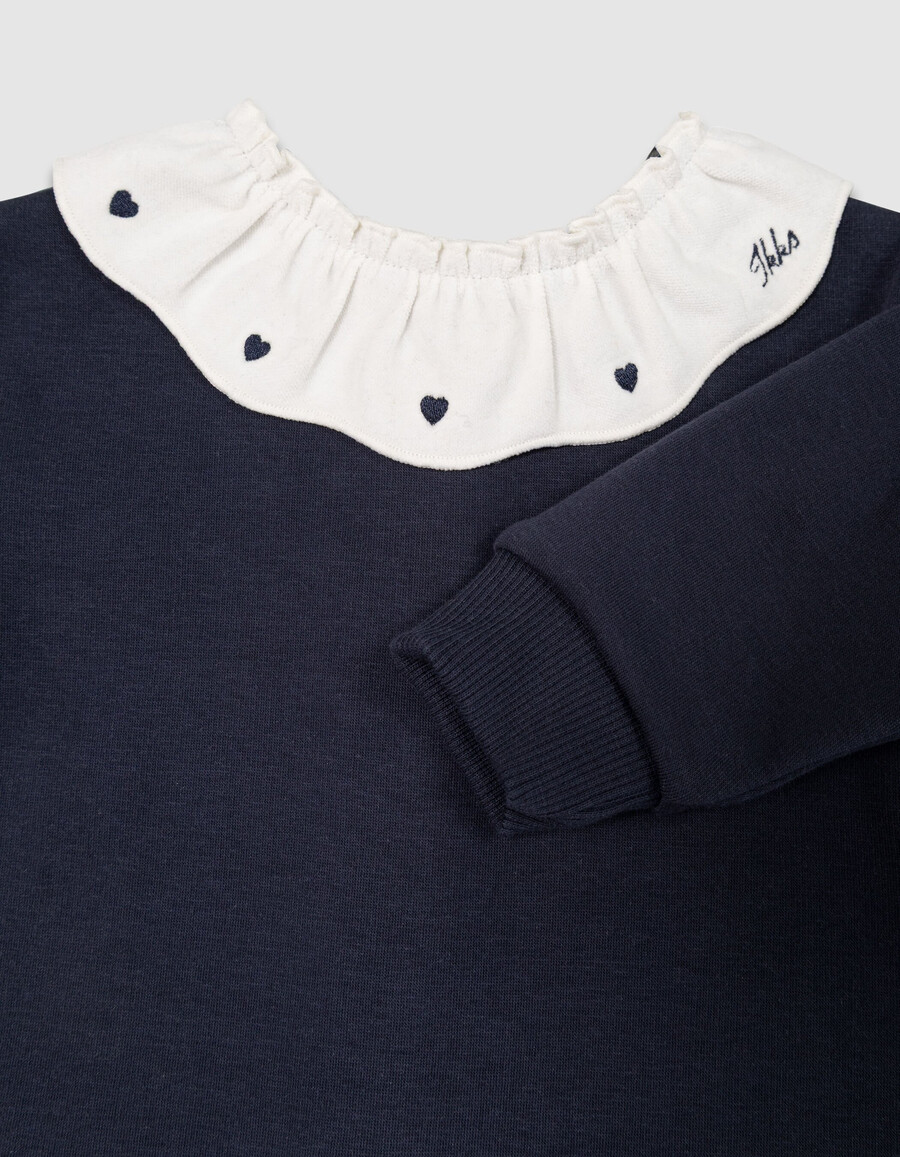 completo con top e leggings pied de poule per neonata