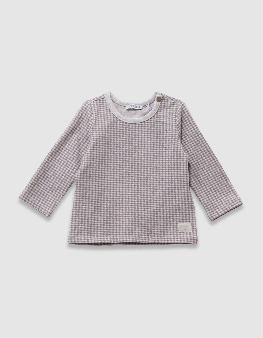 completo con abito in denim e maglietta per neonata