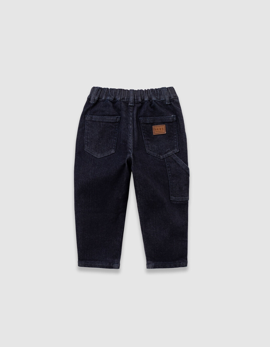 jeans da carpentiere grezzi da neonato