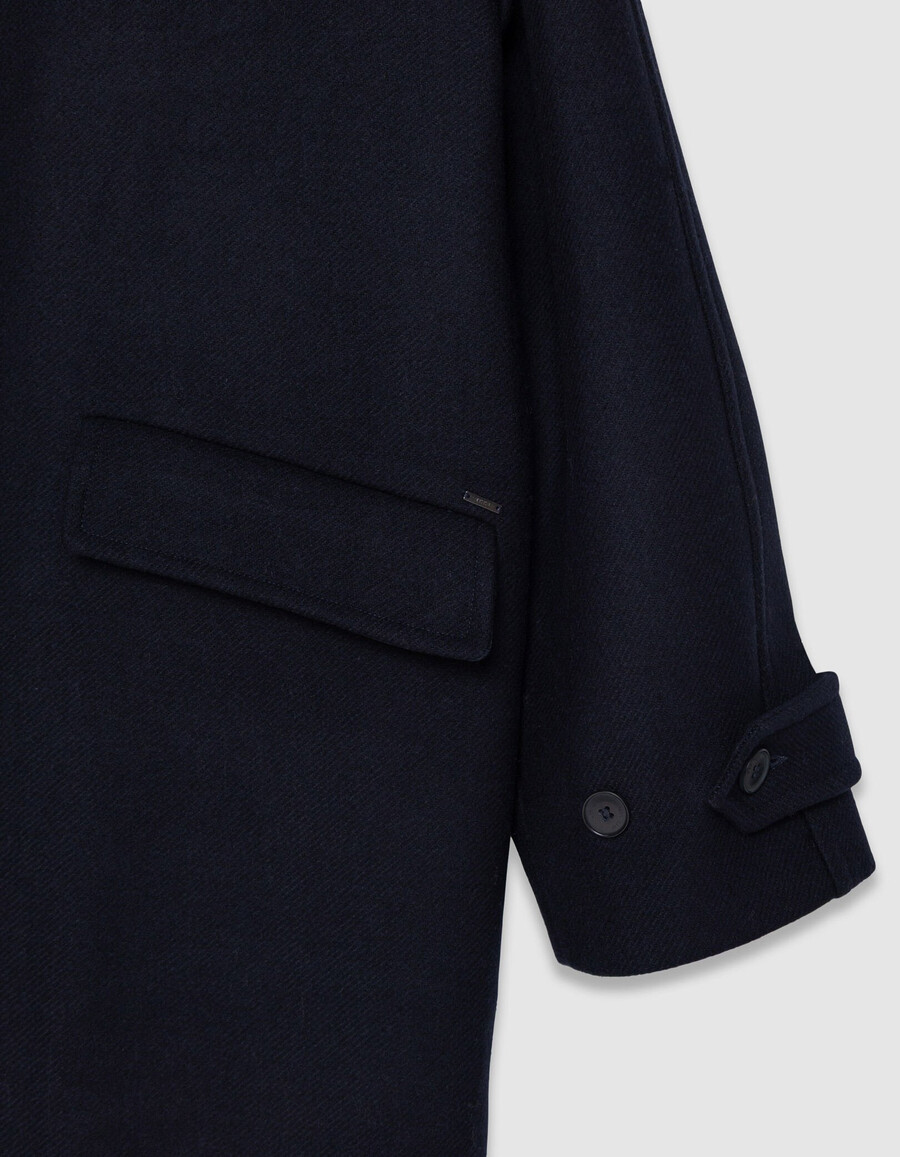 cappotto lungo blu navy da uomo