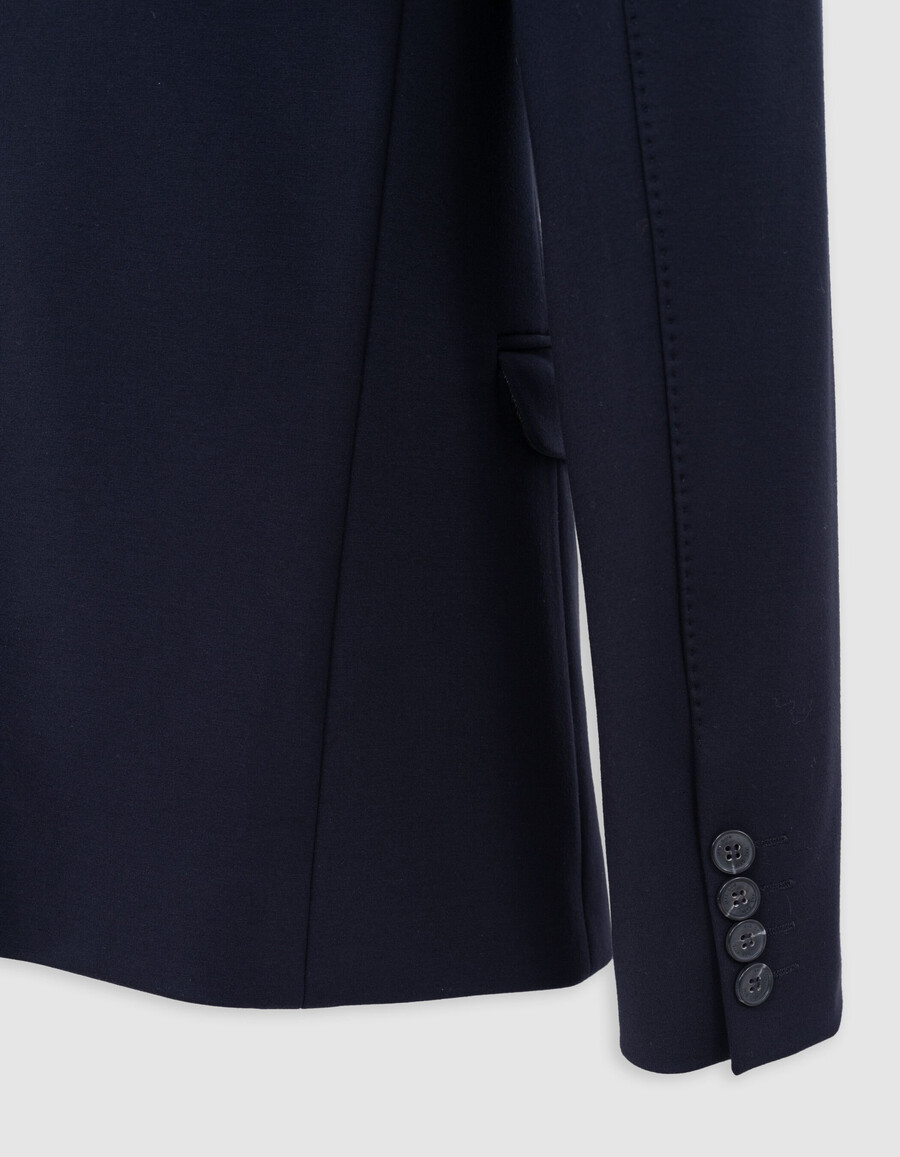 giacca blu navy da uomo con rivestimento rimovibile