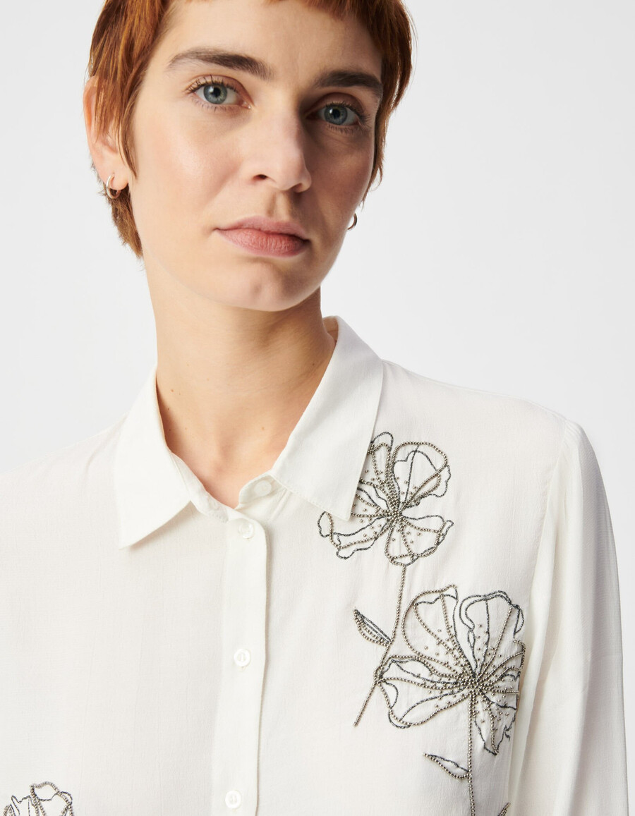 camicia ricamata per donna