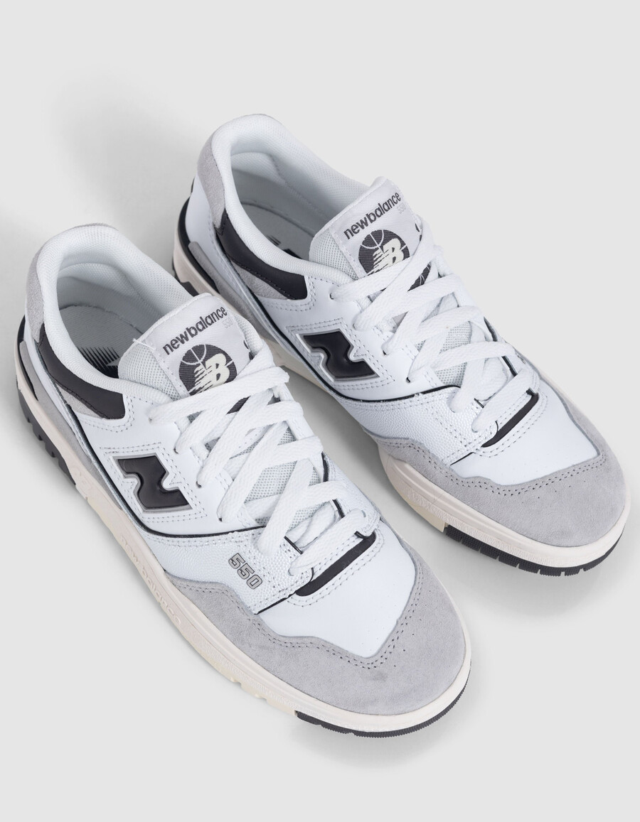 scarpe da ginnastica bianche new balance 550 da ragazzo