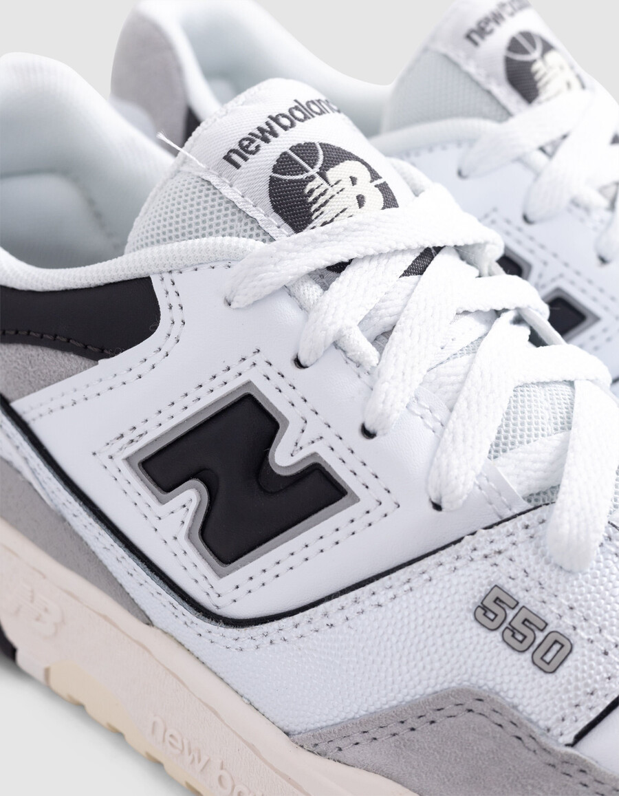 scarpe da ginnastica bianche new balance 550 da ragazzo