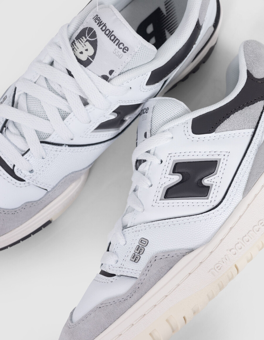 scarpe da ginnastica bianche new balance 550 da ragazzo