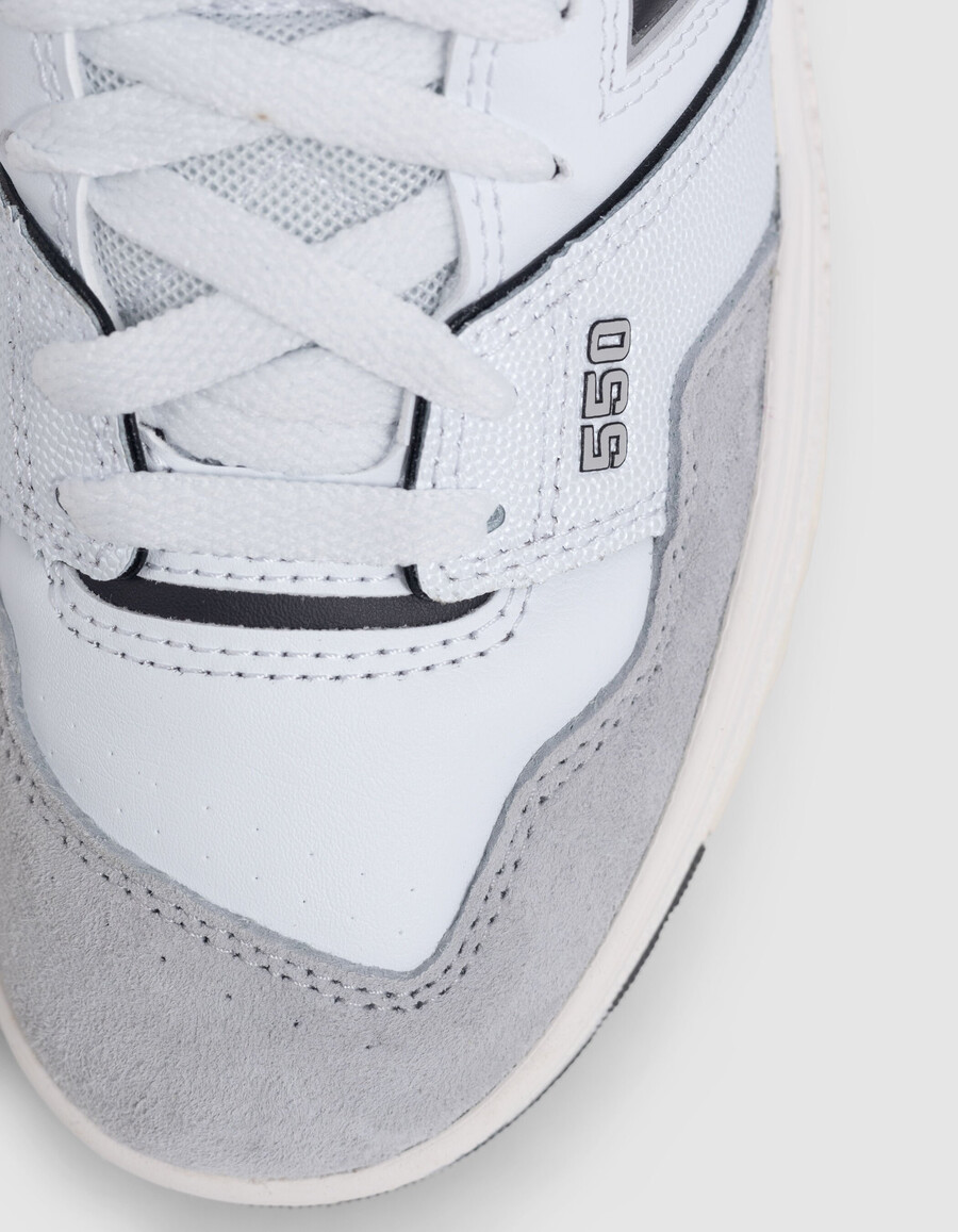 scarpe da ginnastica bianche new balance 550 da ragazzo