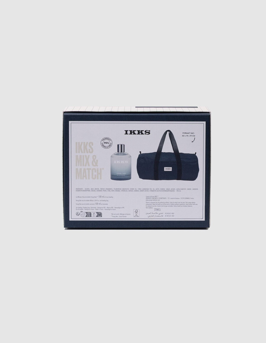 cofanetto regalo young man da 100 ml e borsa bowling