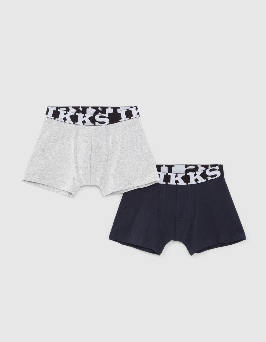boxer blu navy e grigi per ragazzi