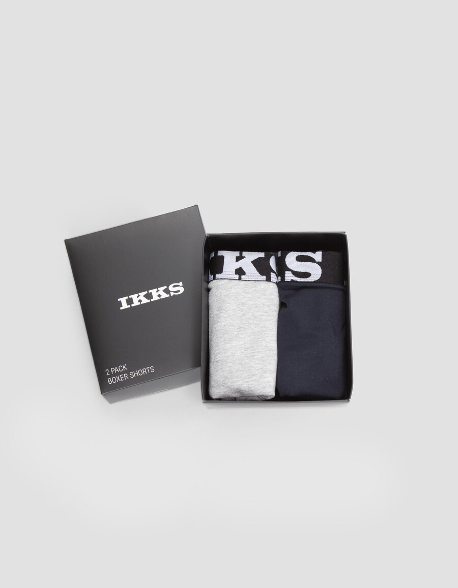 boxer blu navy e grigi per ragazzi
