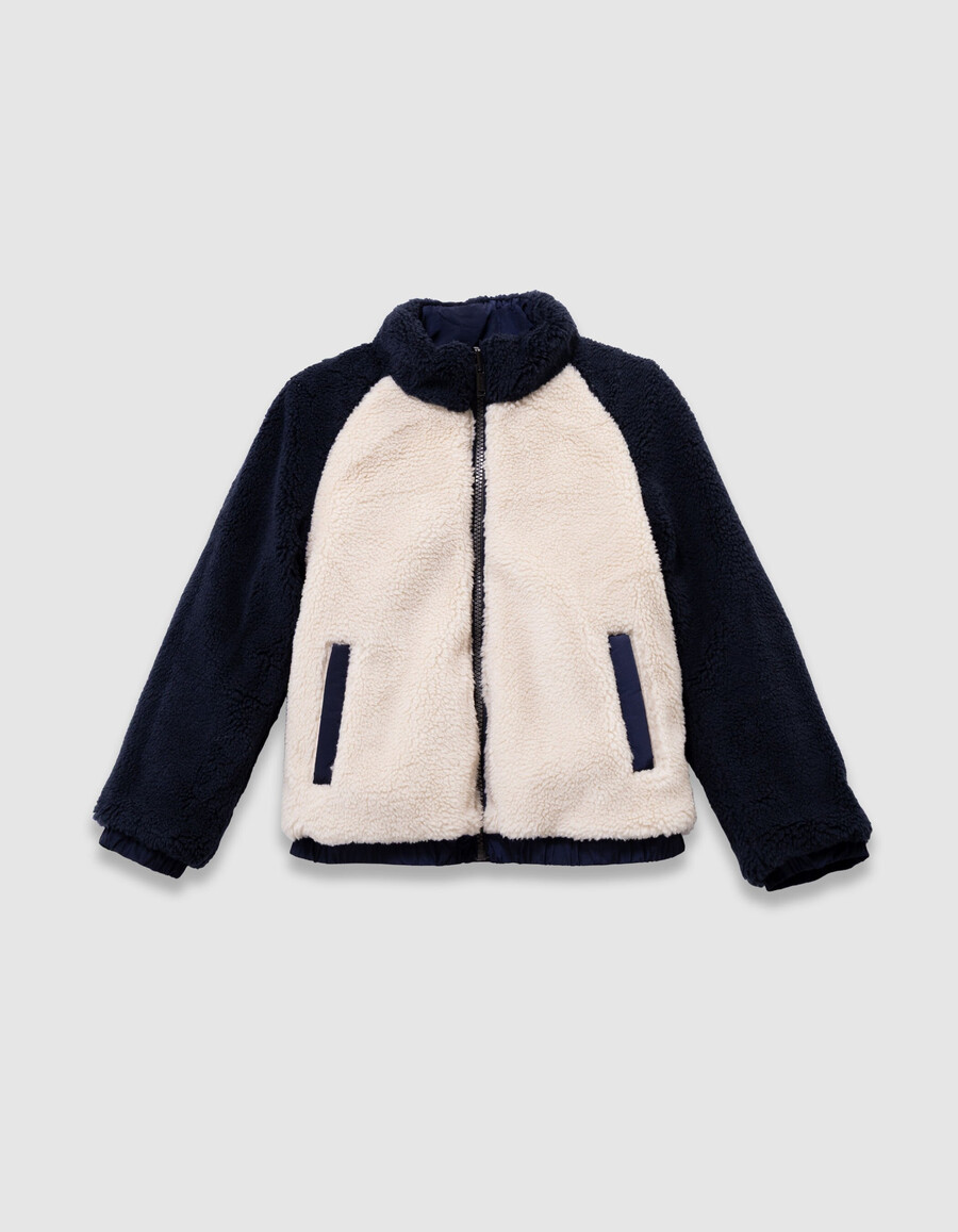 parka kaki 3 in 1 e giacca imbottita reversibile per bambini