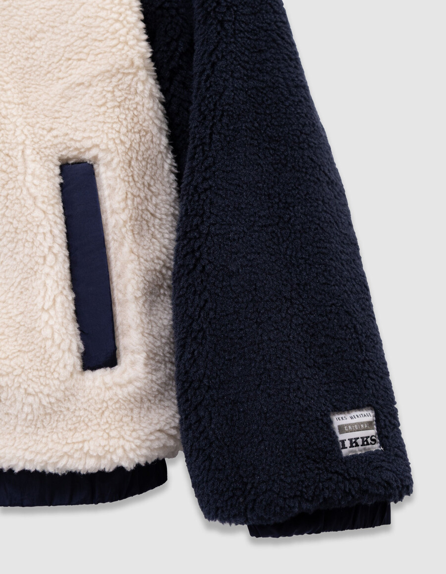 parka kaki 3 in 1 e giacca imbottita reversibile per bambini