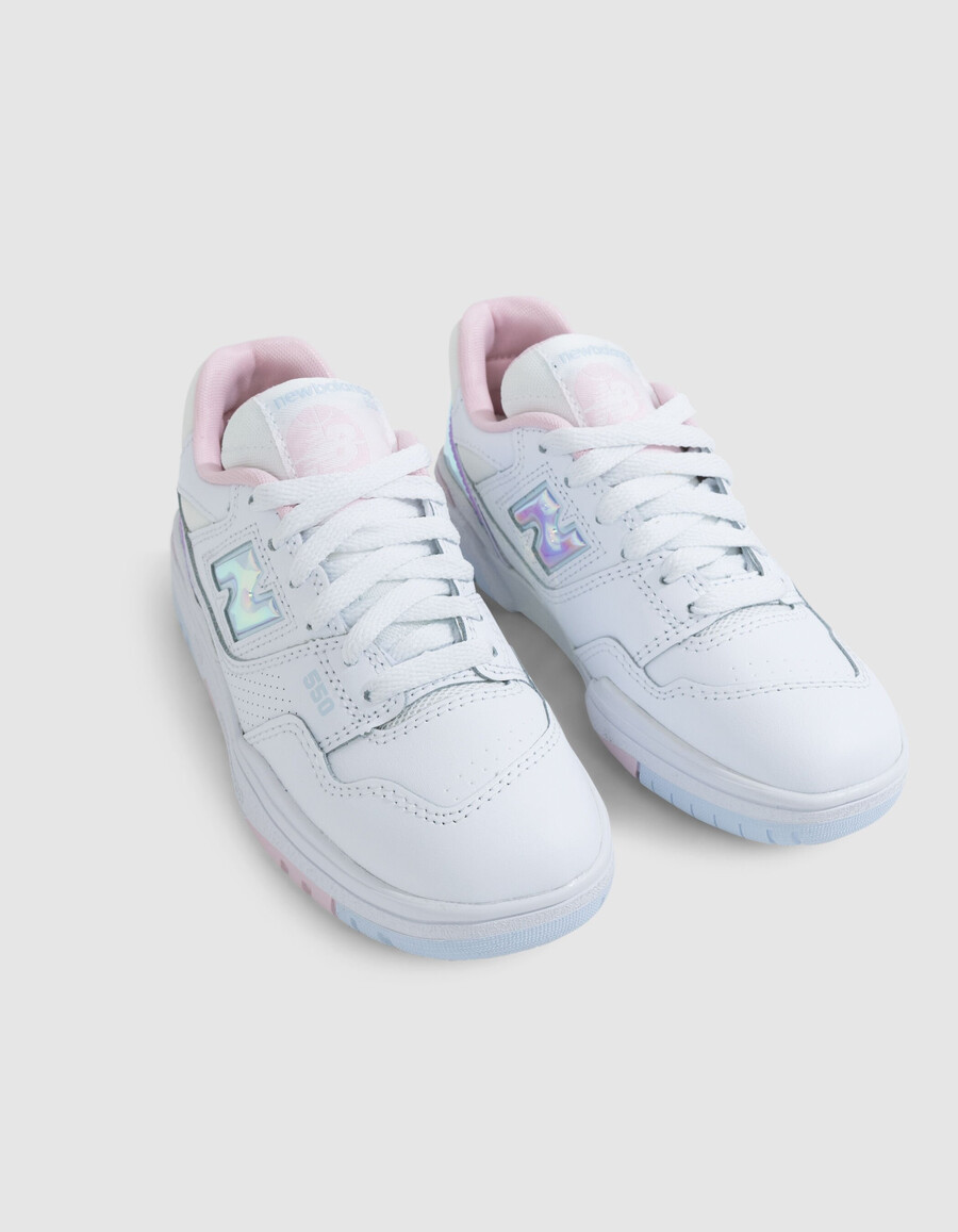 scarpe da ginnastica new balance 550 grigie da bambino