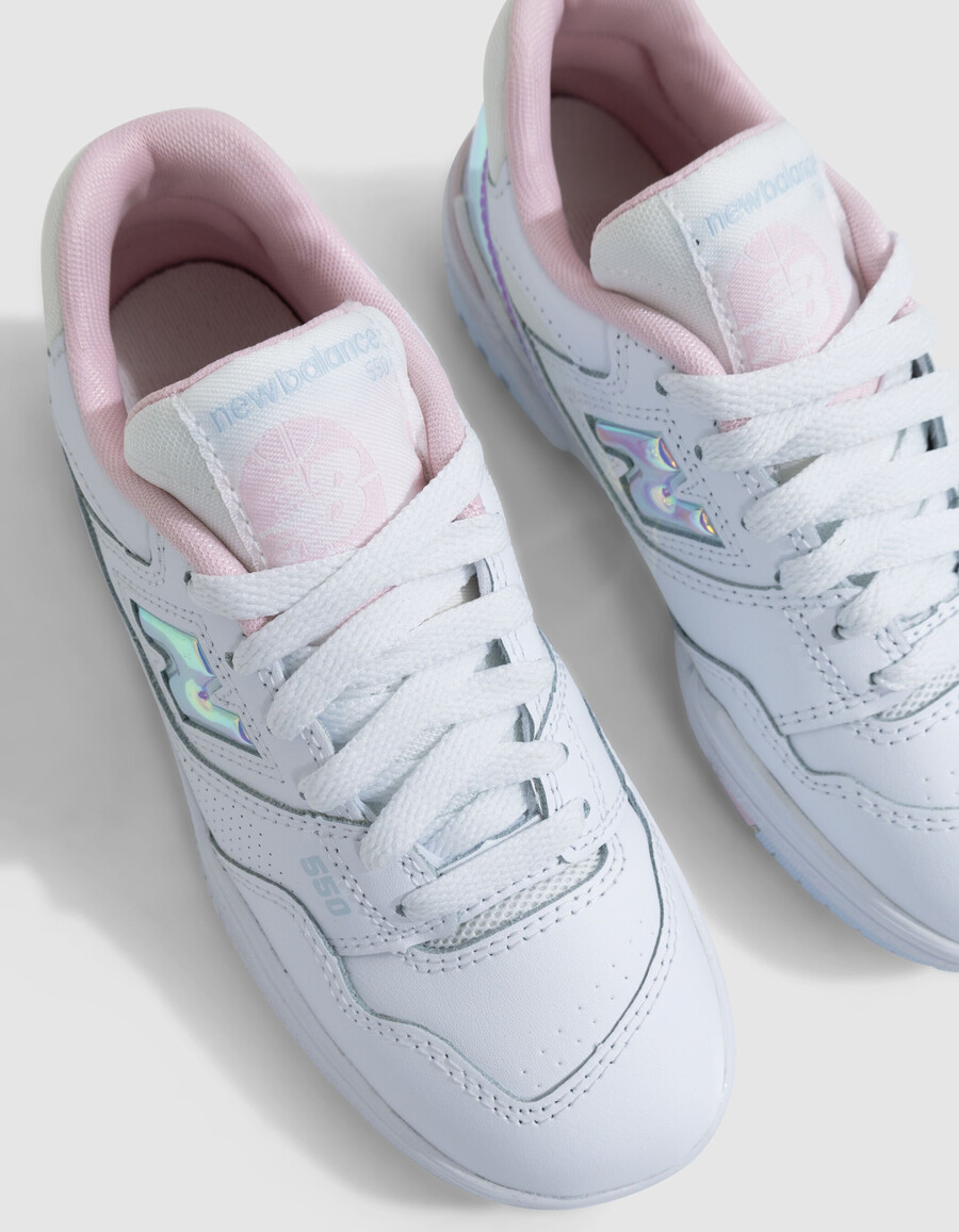 scarpe da ginnastica new balance 550 grigie da bambino