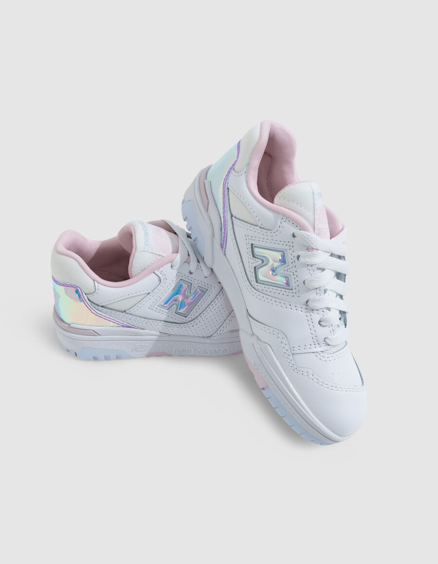 scarpe da ginnastica new balance 550 grigie da bambino