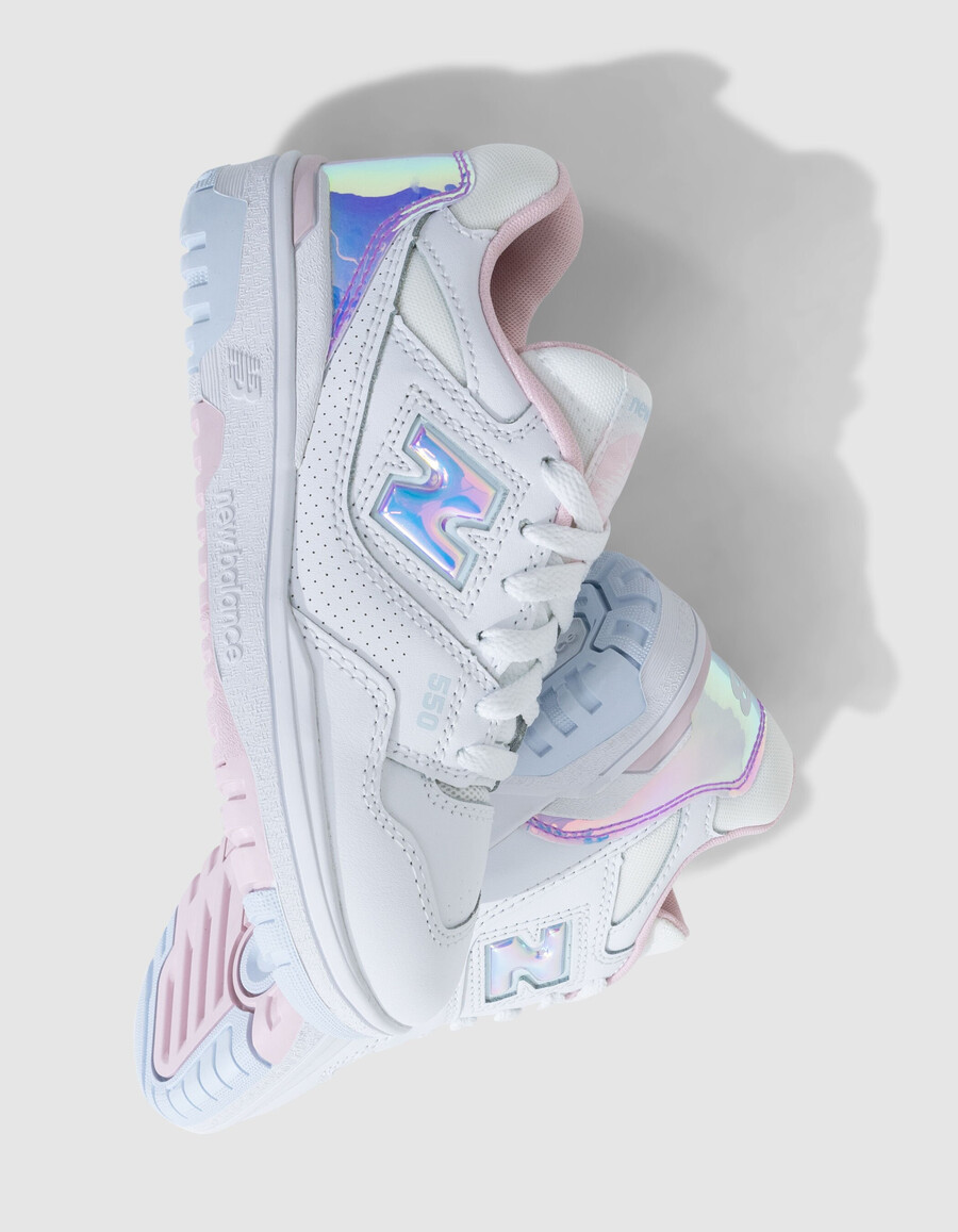 scarpe da ginnastica new balance 550 grigie da bambino