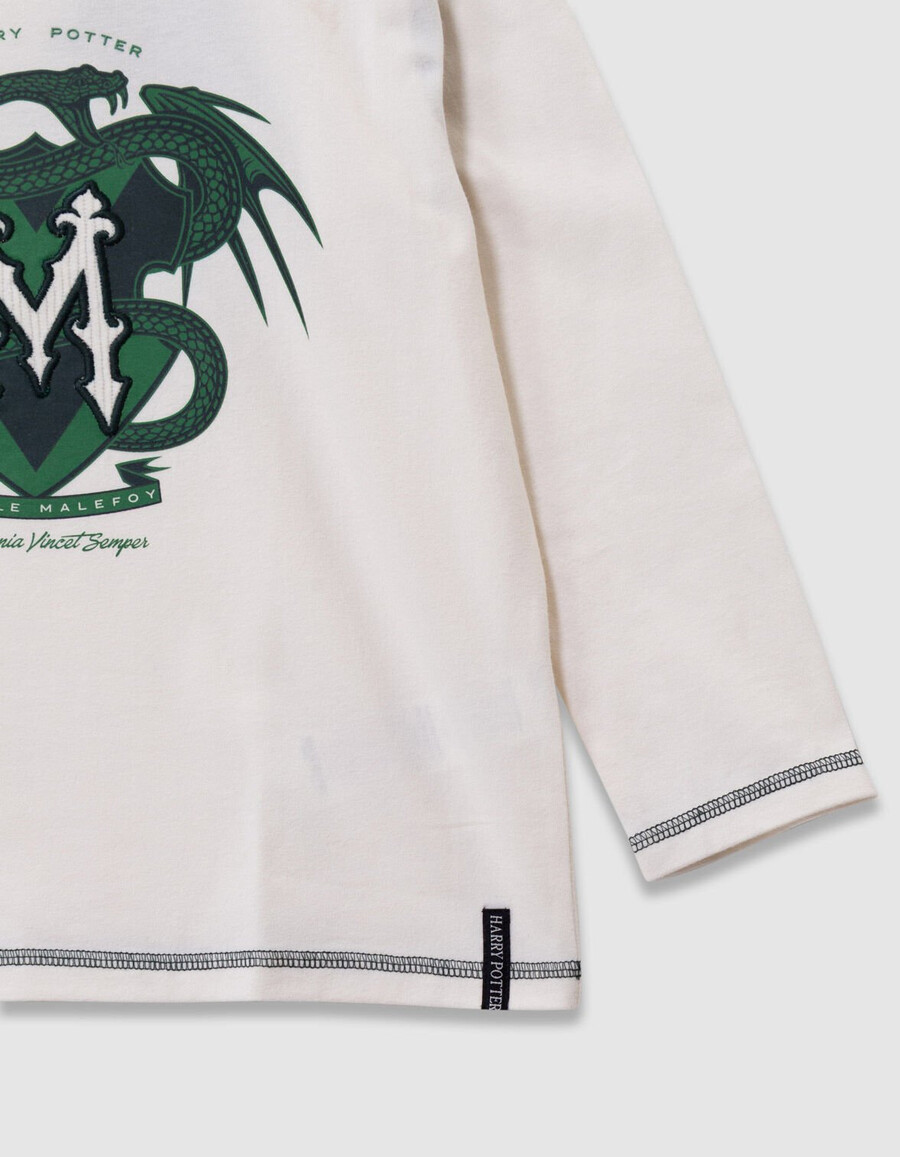 maglietta bianca in cotone biologico per bambini harry potter