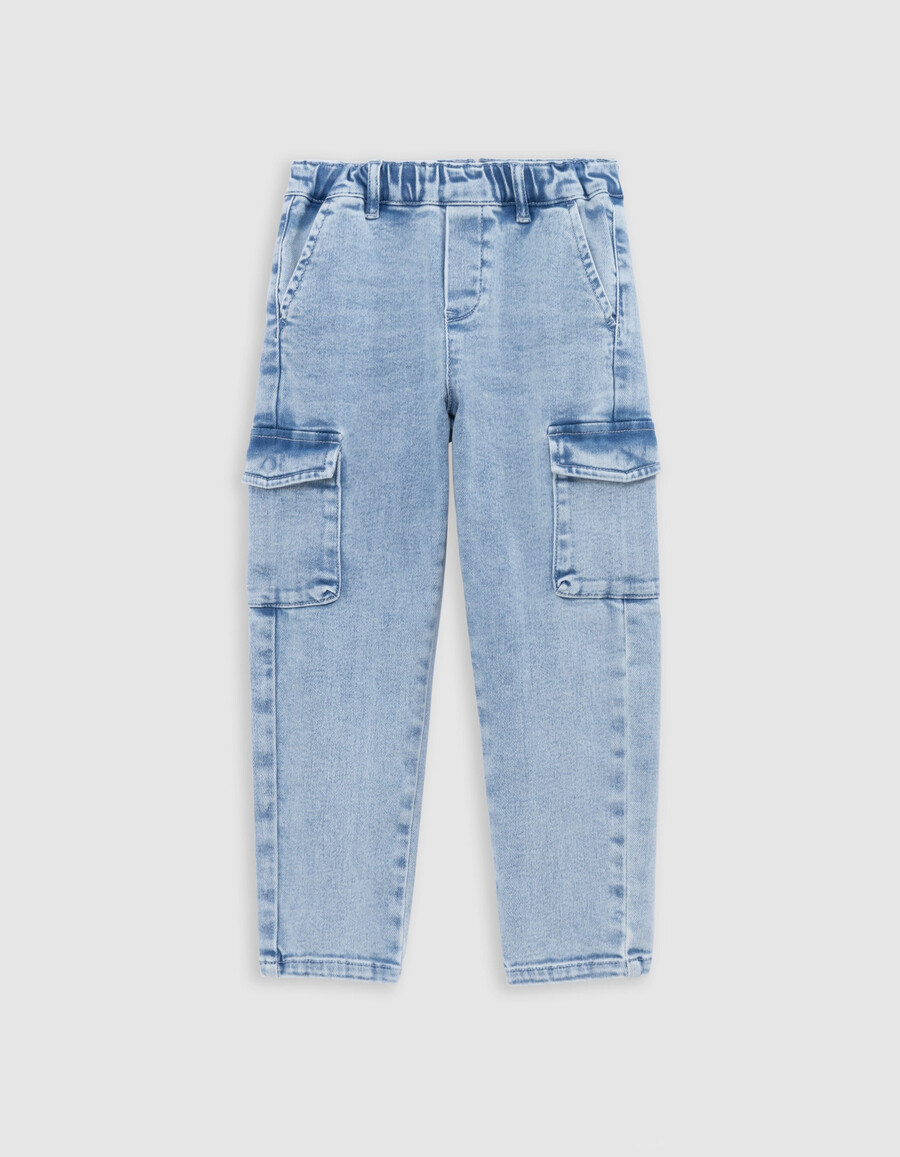 jogger battle jeans blu per ragazzo