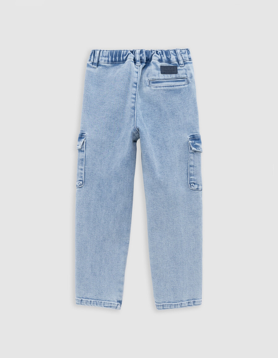 jogger battle jeans blu per ragazzo