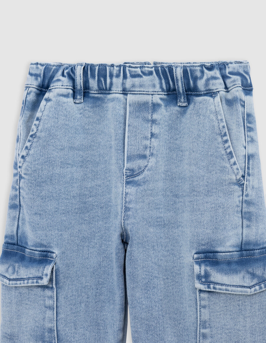 jogger battle jeans blu per ragazzo