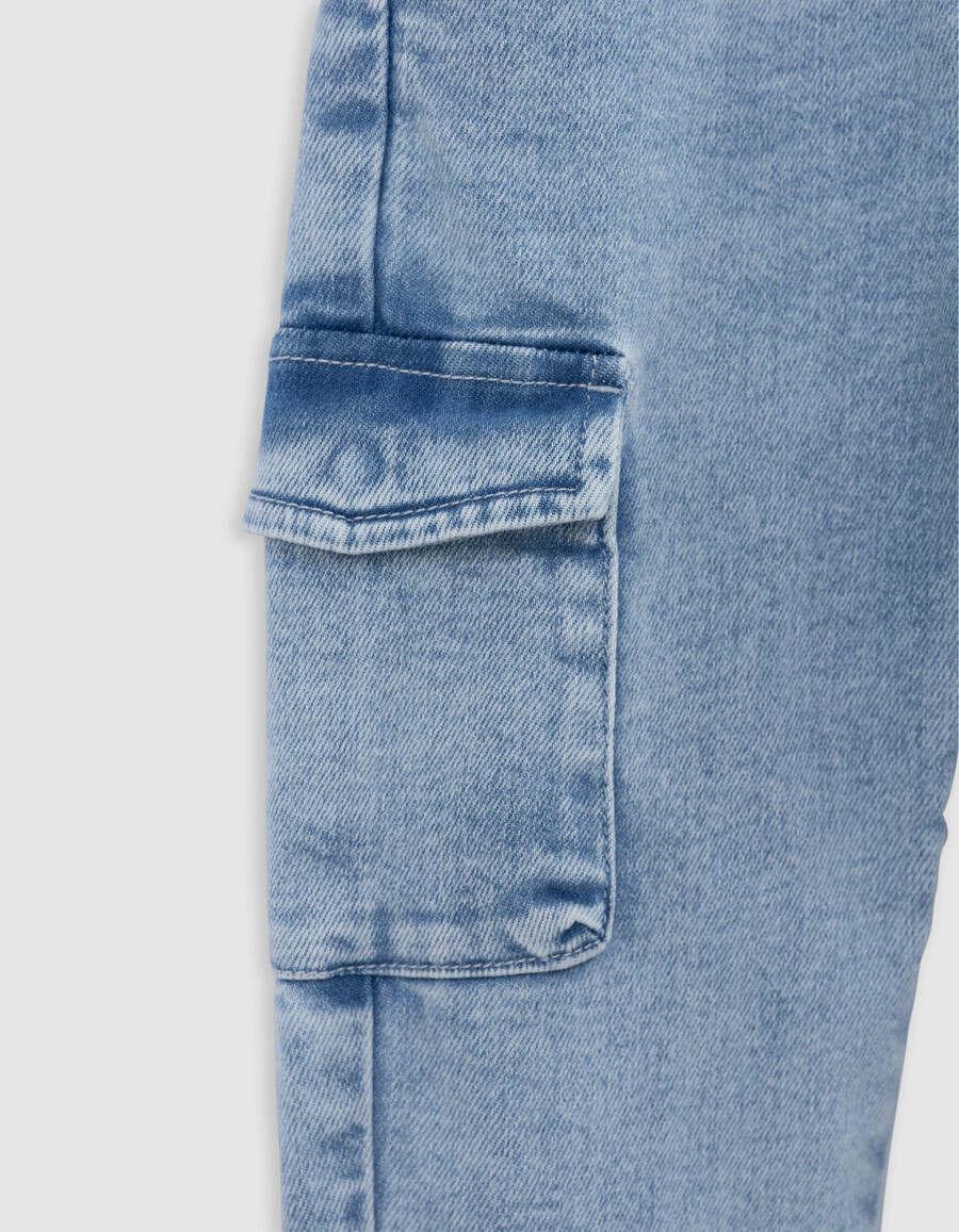 jogger battle jeans blu per ragazzo