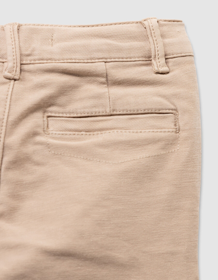 pantaloni dritti stile cargo beige da bambino