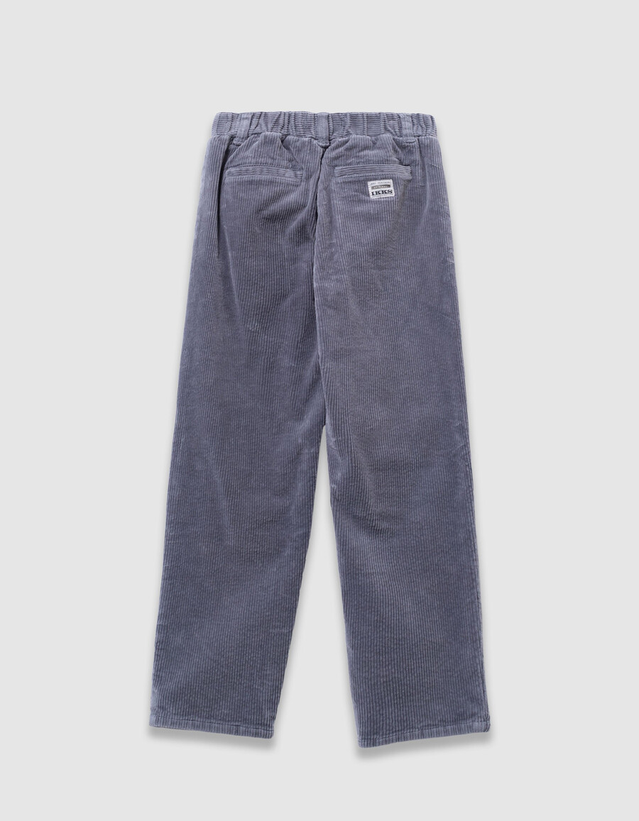 pantaloni chino larghi in velluto a coste blu per ragazzi