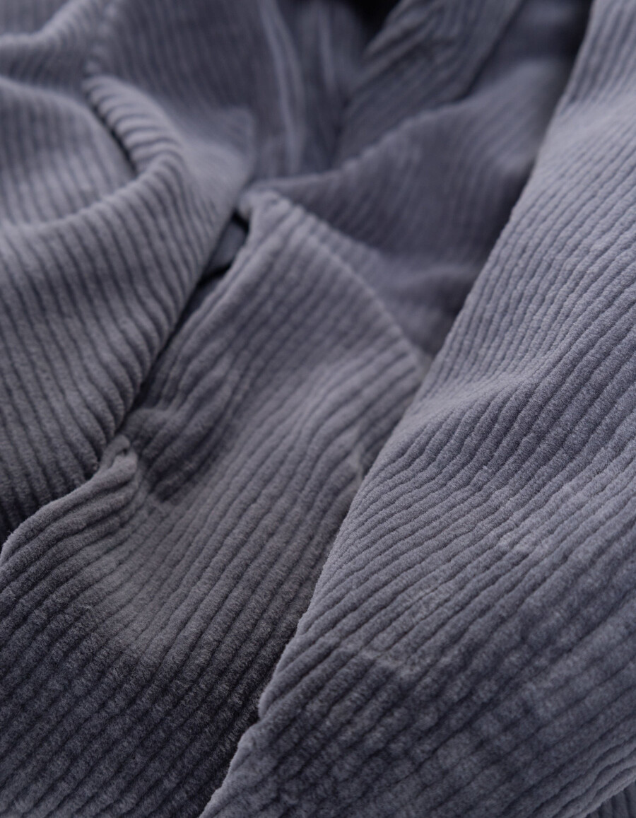 pantaloni chino larghi in velluto a coste blu per ragazzi