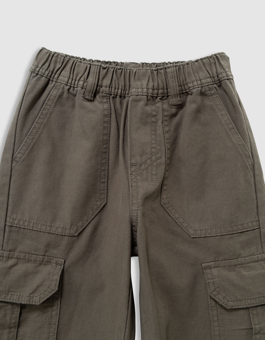 pantaloni da jogging larghi color cachi per ragazzi