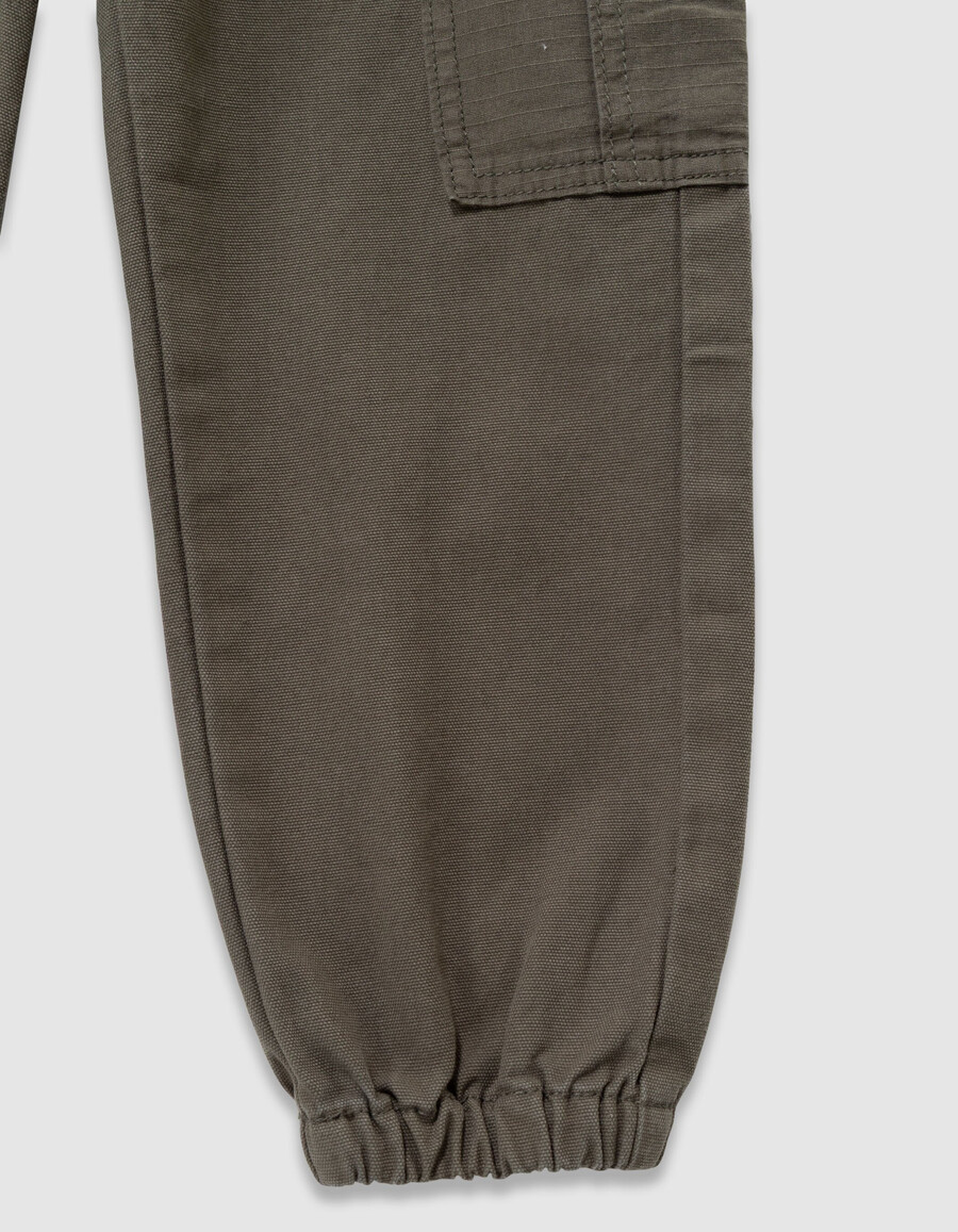 pantaloni da jogging larghi color cachi per ragazzi