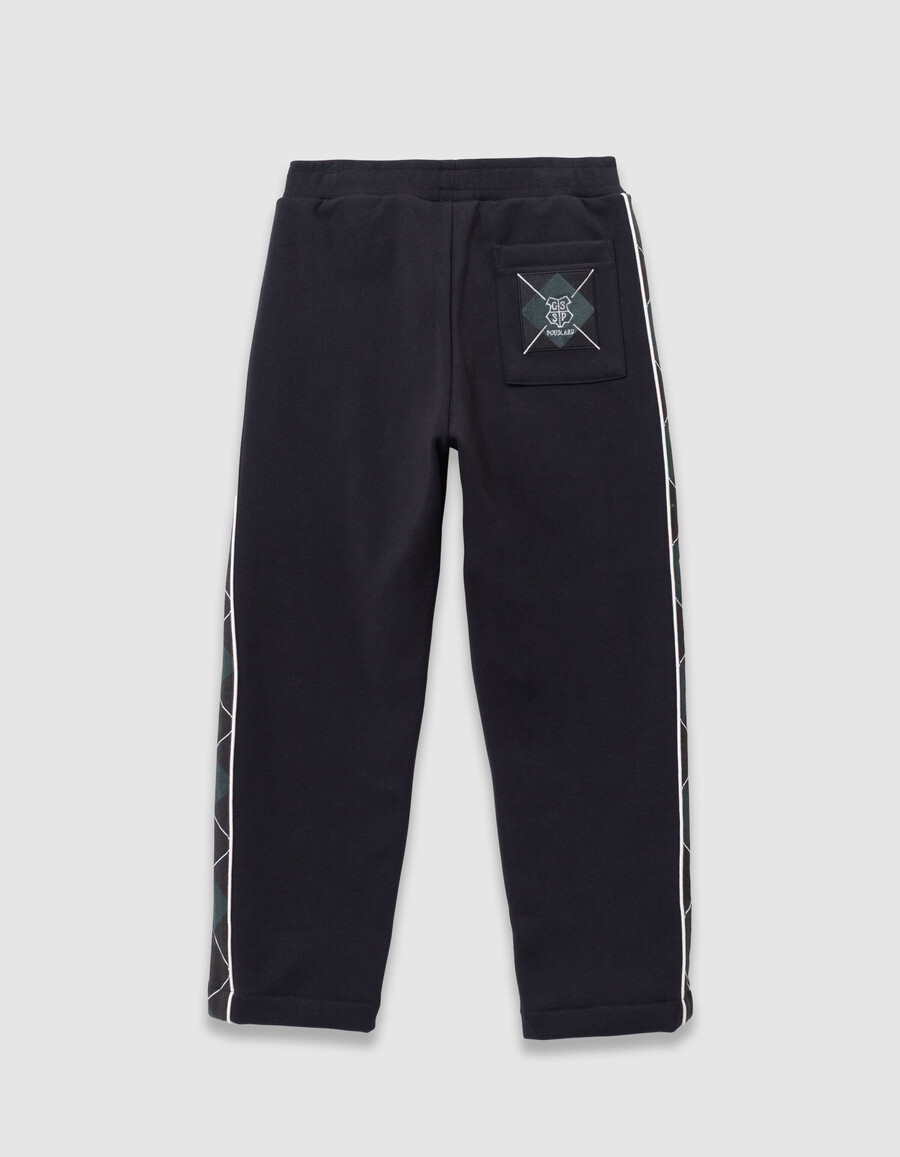 pantaloni verdi di harry potter per bambini con lati a quadri