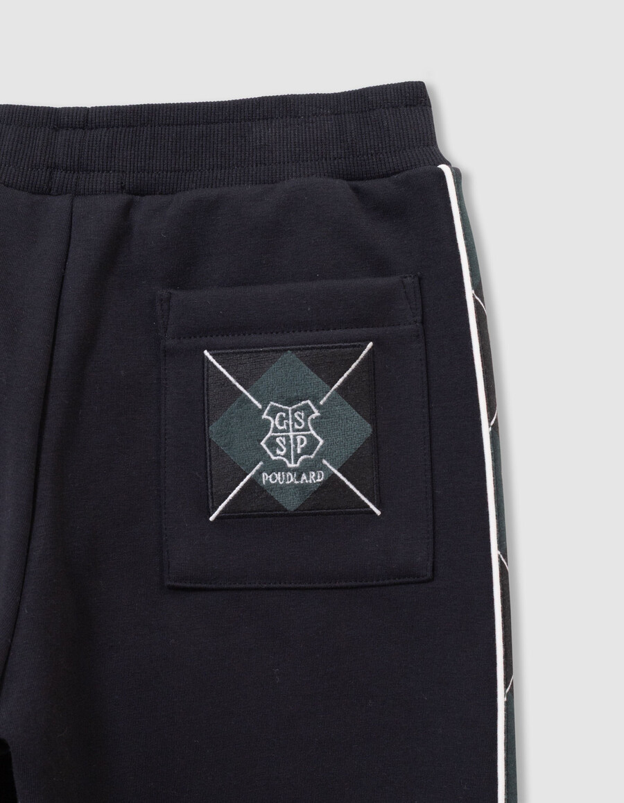 pantaloni verdi di harry potter per bambini con lati a quadri