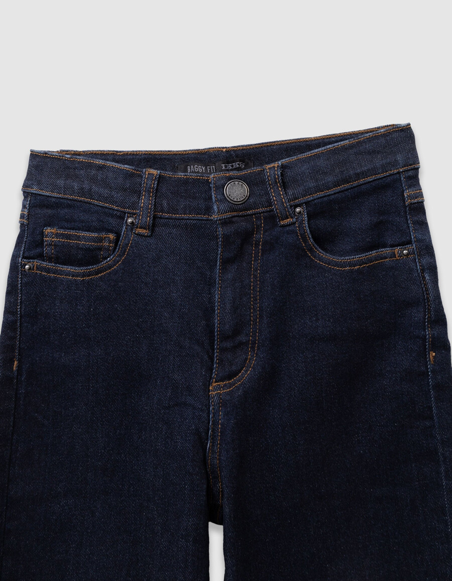 jeans larghi grezzi da ragazzo