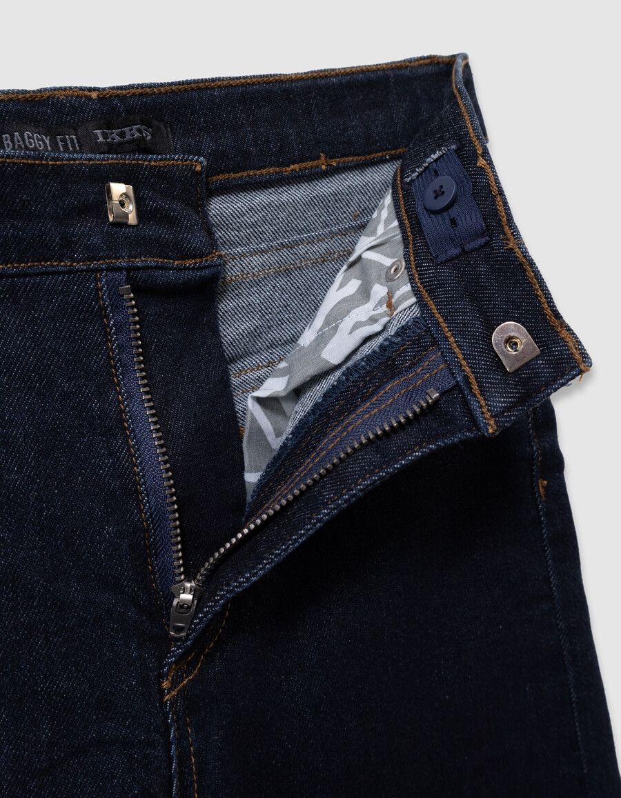 jeans larghi grezzi da ragazzo