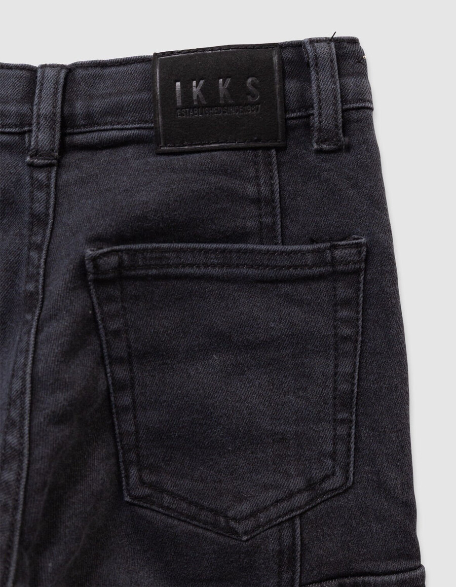 jeans cargo grigi rilassati da ragazzo