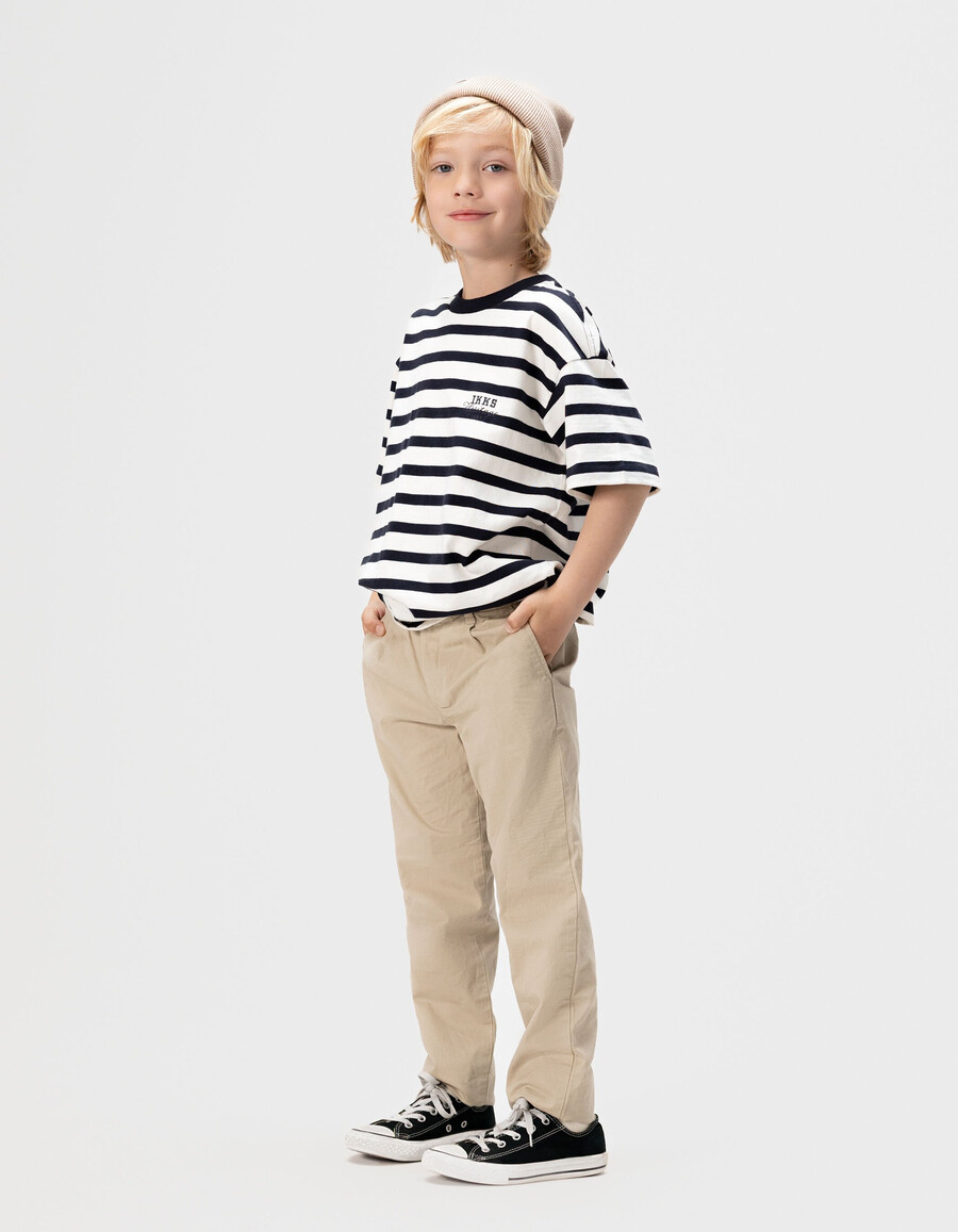 pantaloni chino beige da bambino
