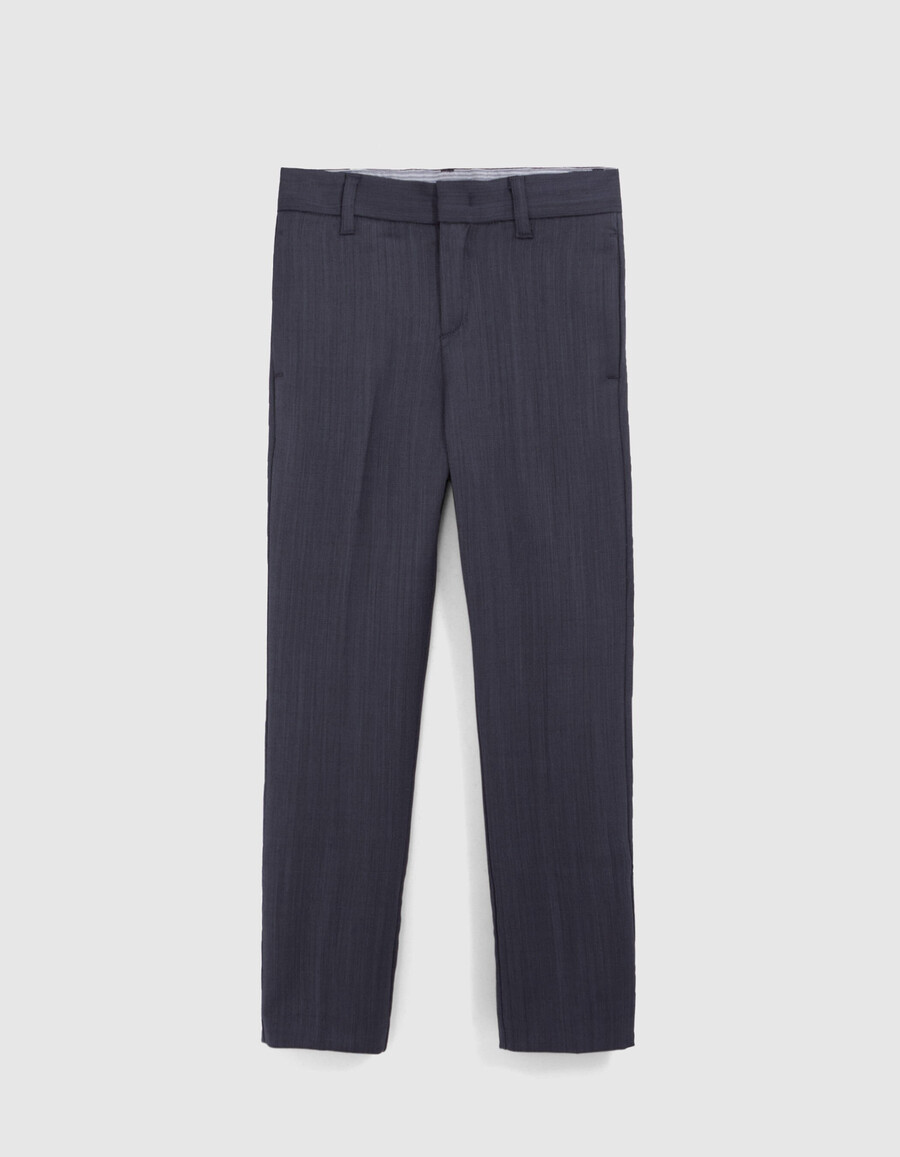 pantaloni in maglia blu navy per ragazzi