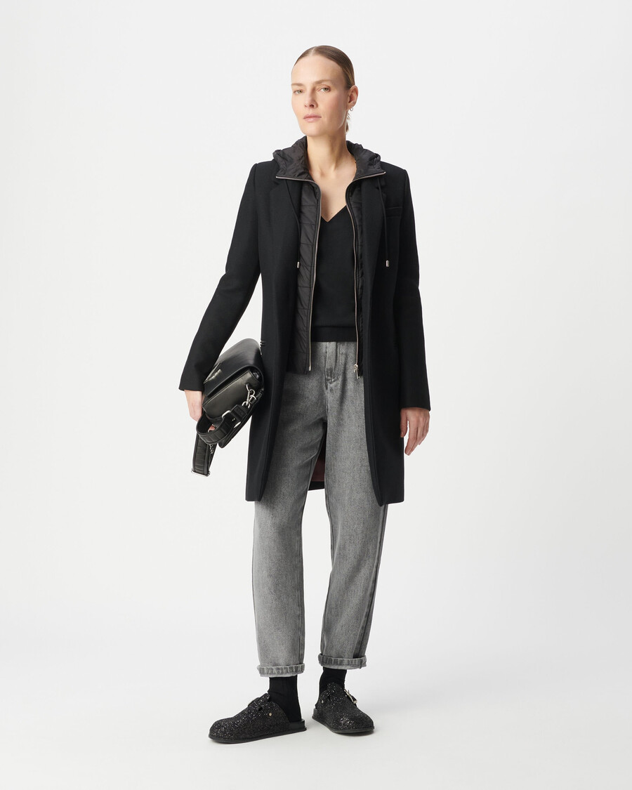 cappotto con cappuccio da donna