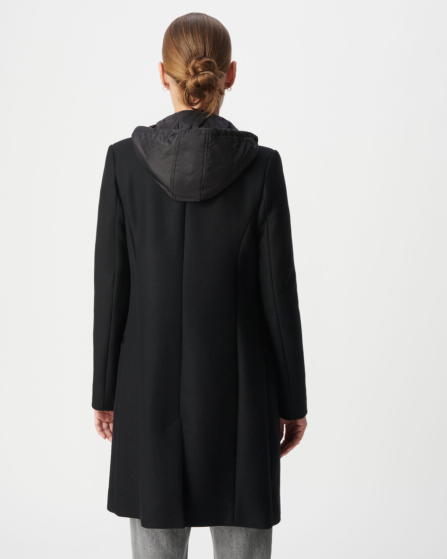 cappotto con cappuccio da donna