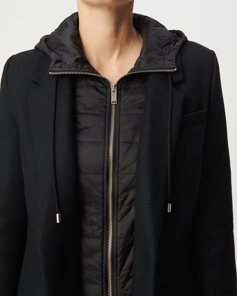 cappotto con cappuccio da donna
