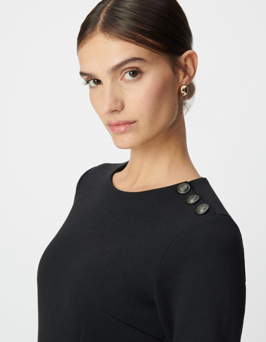 abito da donna in maglia nera milano con spacchi