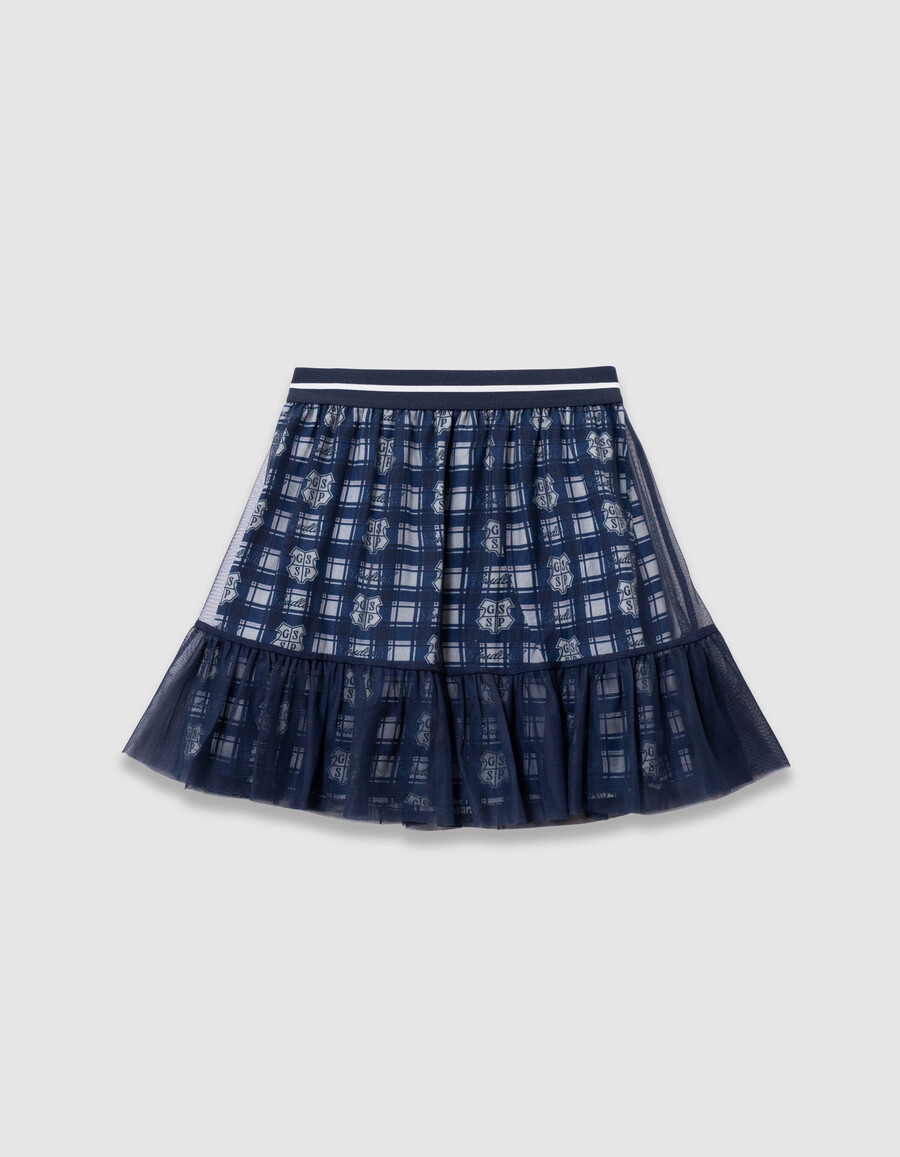 gonna in tulle misto blu navy di harry potter per bambine