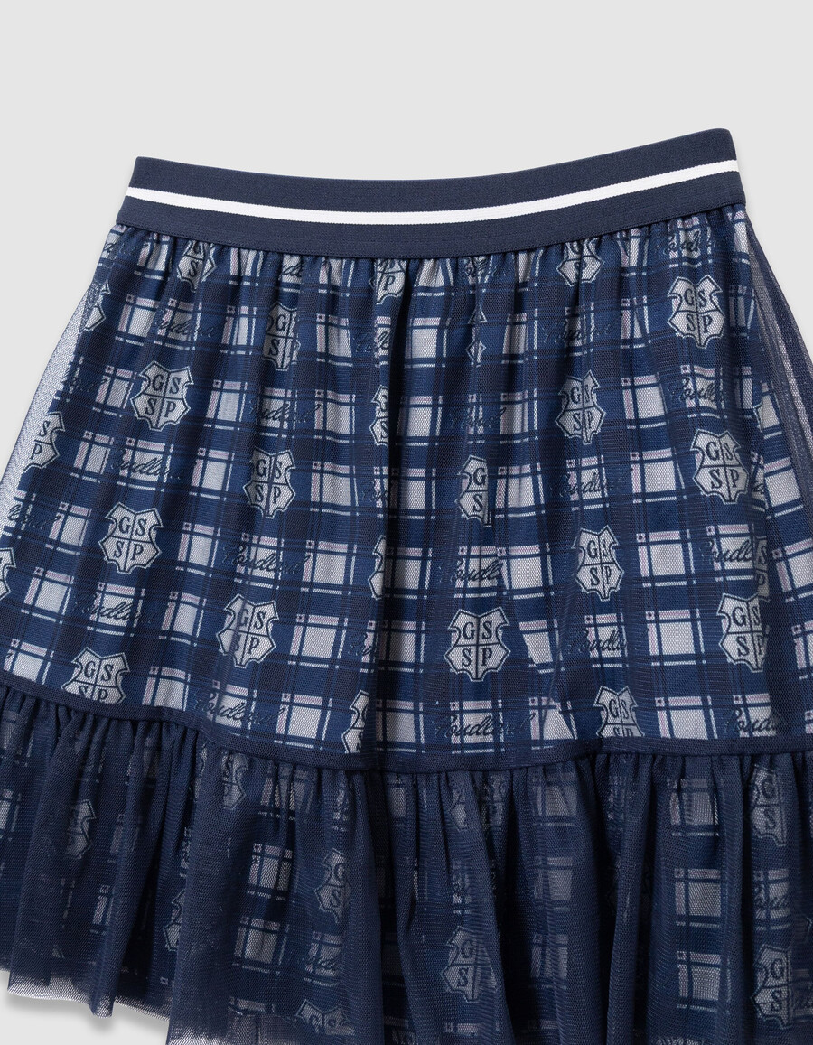 gonna in tulle misto blu navy di harry potter per bambine