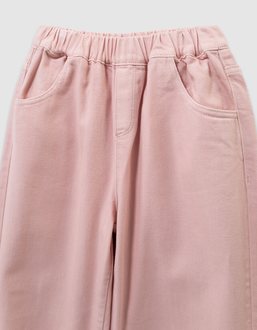 jeans rosa a palloncino per bambine con vita elasticizzata