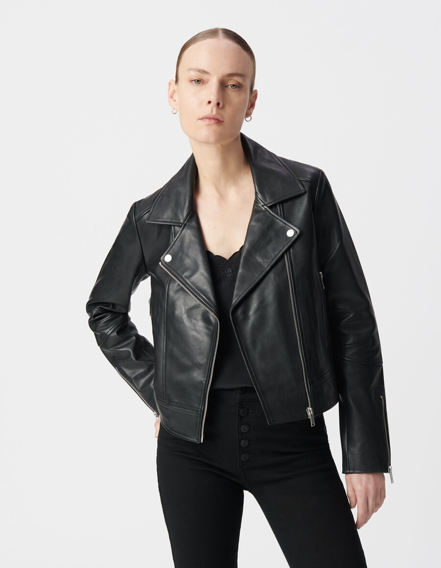 giacca in pelle da donna