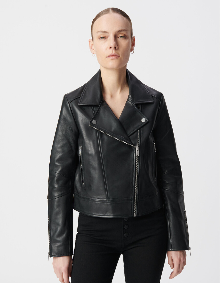 giacca in pelle da donna