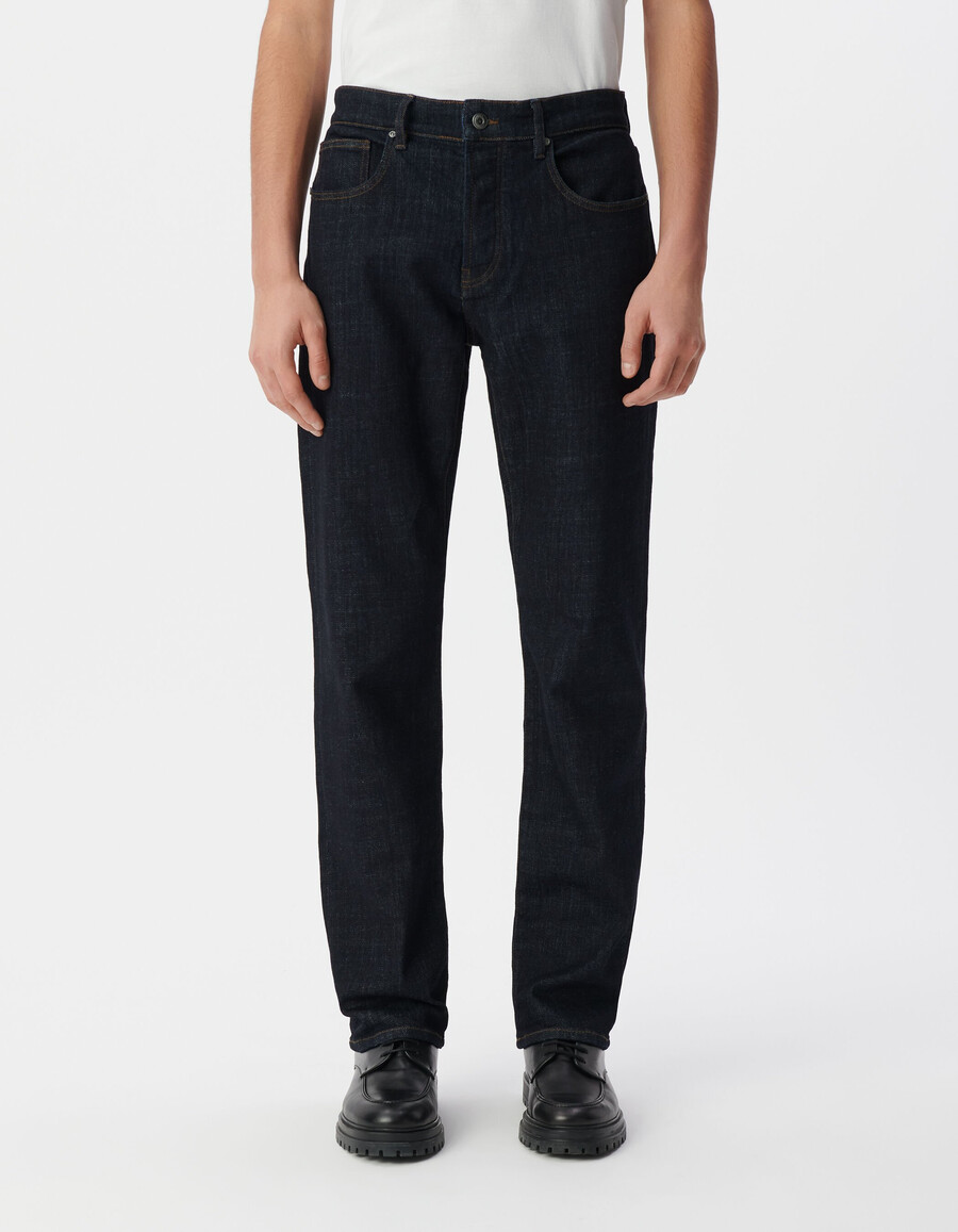 jeans dritti raw waterless serge da uomo