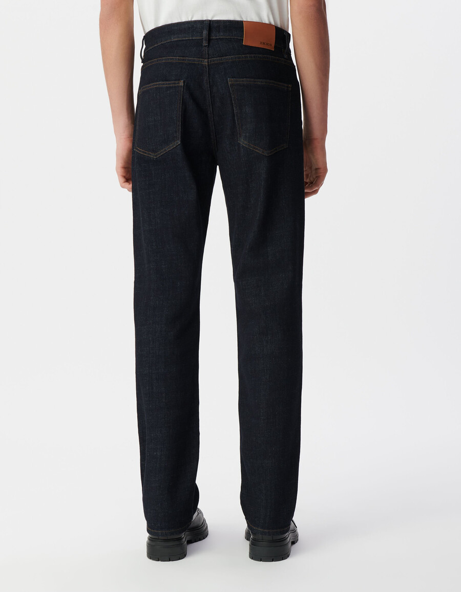 jeans dritti raw waterless serge da uomo
